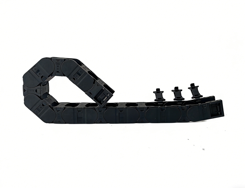 Side-Opening Drag Chain 55 – Large Black Nylon Cable Carrier