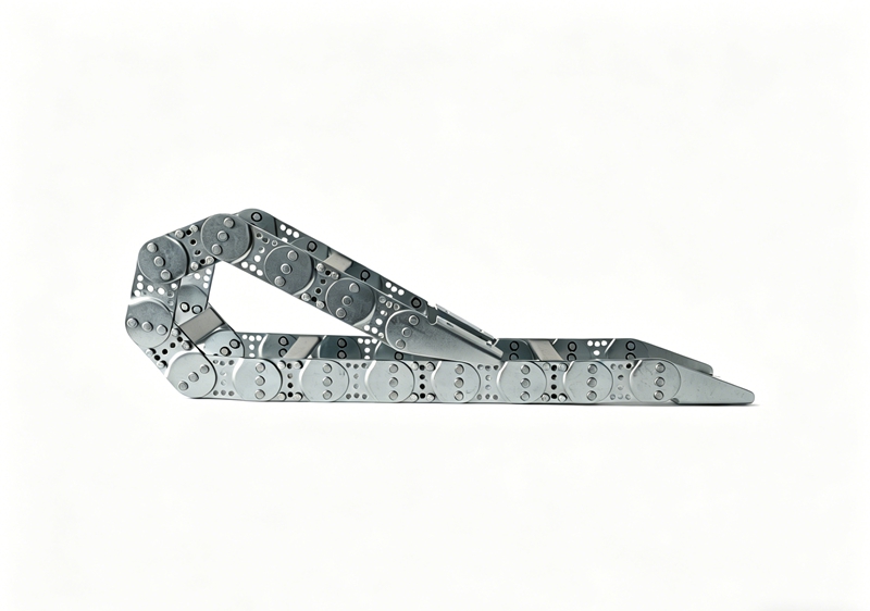 Steel Drag Chain Pitch 45 – Heavy Duty Metal Cable Carrier for Industrial Use