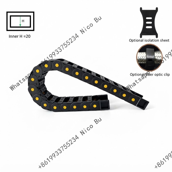 20mm Inner Height Plastic Cable Chain | Durable Cable Carrier (20 Series)