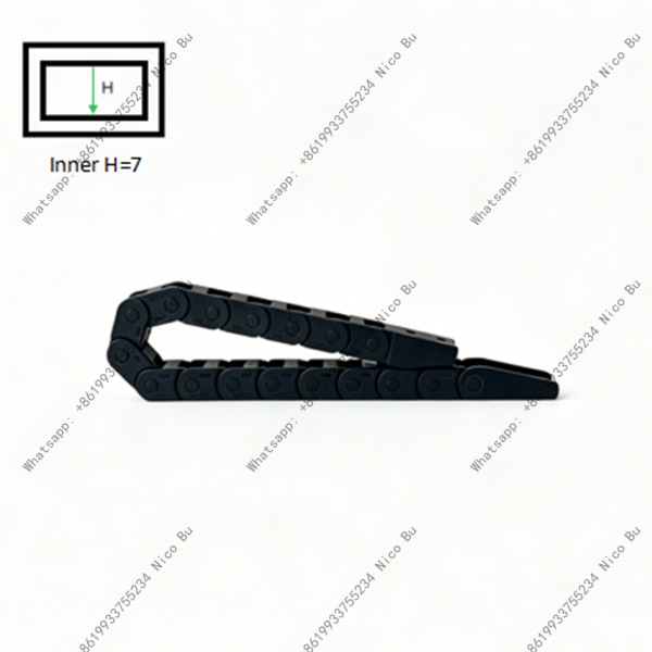 Small Drag Chain 7x7mm Mini Plastic Cable Carrier for 3D Printer