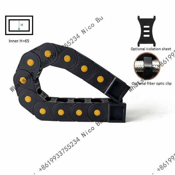 Economy Wire Carrier Drag Chain | 65mm Inner Height Plastic Cable Carrier