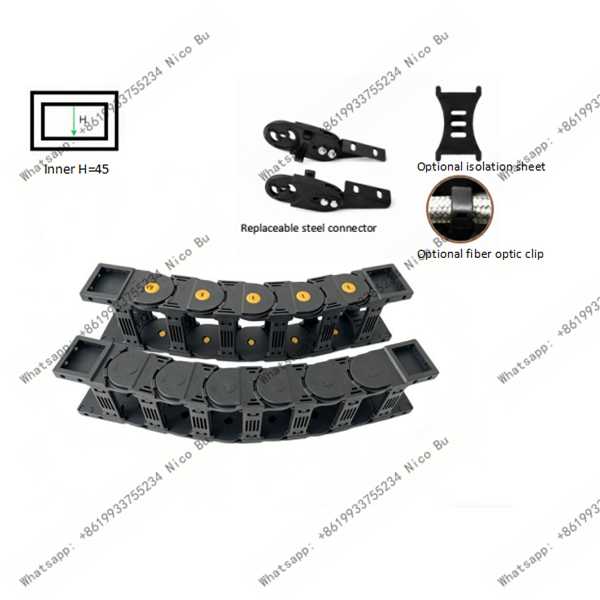 Heavy-Duty Nylon Drag Chain 45 – High Load Capacity Cable Carrier