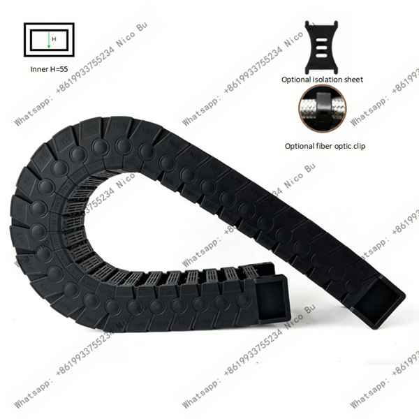 Anti-Noise Drag Chain 55 – Large Silent Nylon Cable Carrier
