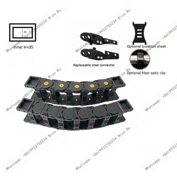 Heavy-Duty Load-Bearing Series 35 Drag Chain, Cnc Cable Drag Chain for CNC Routers & Automation 