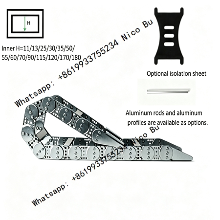 Steel Drag Chain – Heavy Duty Metal Cable Carrier for Industrial Use