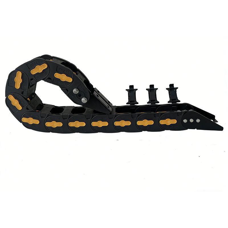 Side-Opening Drag Chain 38 – Yellow Clip Nylon Cable Carrier