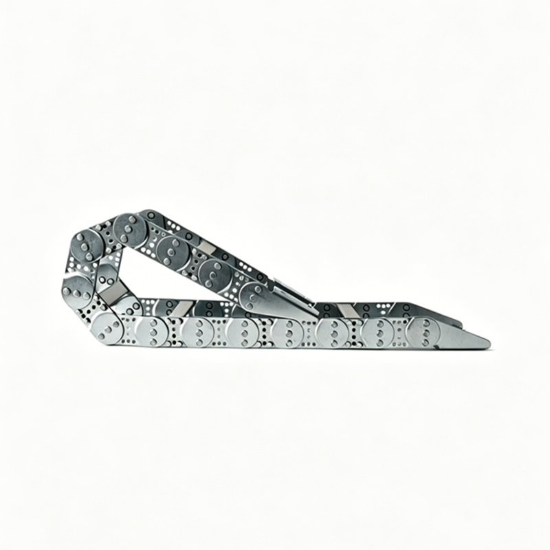 Steel Drag Chain – Heavy Duty Metal Cable Carrier for Industrial Use