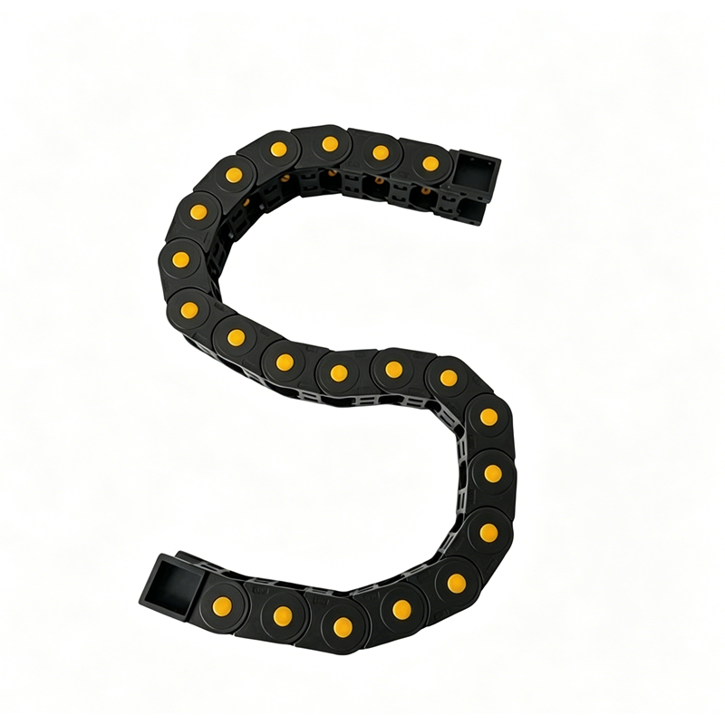 S Shape Engineering Cable Chain Drag Chain with Yellow Dot PA66 Wire Carrier for CNC Machine