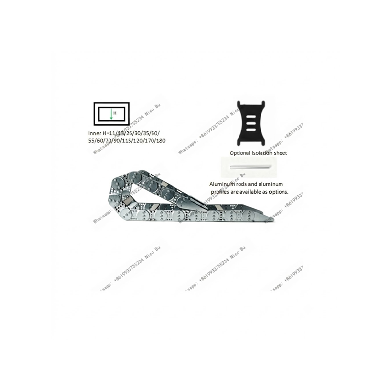 Steel Drag Chain – Heavy Duty Metal Cable Carrier for Industrial Use