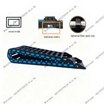Extra Long Travel Chain,Gliding Drag Chain,Heavy Duty Nylon Drag Chain,Long Travel Drag Chain