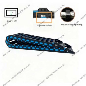 Extra Long Travel Chain,Gliding Drag Chain,Heavy Duty Nylon Drag Chain,Long Travel Drag Chain