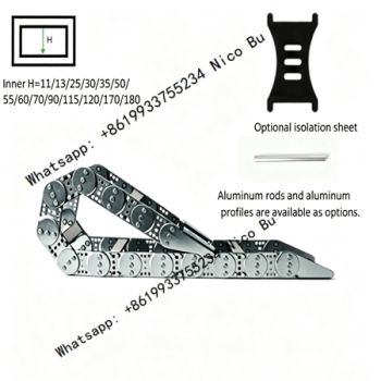 Steel Drag Chain – Heavy Duty Metal Cable Carrier for Industrial Use